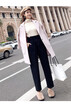 2018 denim fashion dad pants&velvet jeans casual casual winter radish harem pants for women
