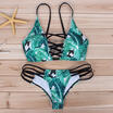 2017 Women Swimwear Bandage Bikini Set Push-up Padded Bra Bathing Suit Swimsuit