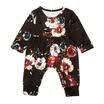 Floral Baby Romper Newborn Girls Long Sleeve Jumpsuit Sunsuit Outfits Costume