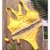 Women Swimwear Bandage Bikini Set Push-up Padded Bra Bathing Suit Swimsuit