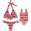 Family Matching Mother Daughter Women Girl Bikini Bathing Swimsuit Swimwear