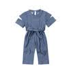 AU Toddler Kids Baby Girl Romper Long Jumpsuits Playsuit Outfits Ripped Clothing