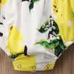 Newborn Baby Girls Lemon Romper Jumpsuit Bodysuit Outfit Short Sleeve Clothes