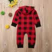 Newborn Infant Baby Boy Girl Warm Romper Jumpsuit Hooded Bodysuit Clothes Outfit