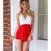 Sexy Womens Ladies Celeb Backless V Neck Playsuit Beach Dress Jumpsuit Shorts