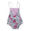 Newborn Infant Girls Floral Cotton Romper Sleeveless Bodysuit Clothes Outfit New