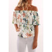 Fashion Womens Summer Off Shoulder Long Sleeve Casual Blouse Loose Tops T Shirt