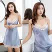 Women Sexy Lace Lingerie Satin Sleep Dress Nightwear Babydoll Sleepwear Skirt