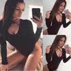 Womens Plunge V Neck Bodycon Knit Sleepwear Bodysuit Short Romper Dress Leotard