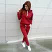 2Pcs Women Ladies Tracksuit Hoodies Sweatshirt Pants Sets Sport Wear Casual Suit