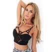New Sexy Women Cut-Out Bra Crop Bustier Bralette Corset Tank Tops Blouse Strappy