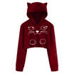 Plus Size Womens Hoodies Sweatshirt Ladies Girls Hooded Tops Jumper Pullover UK
