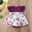 Newborn Baby Girls Flower Romper Dress Bodysuit Jumpsuit Outfit Babysuit Clothes