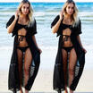 UK Womens Swimwear Bikini Beach Wear Cover Up Kaftan Ladies Summer Maxi Dress