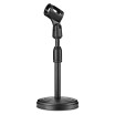 Black Microphone Stand with Compact Round Base Adjustable Holder This Microphone Stand is Specially Designed for Heavy Duty Carry