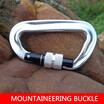 NeillieN Safety bucklesafety locksafety buckle for hammock climbing hook spring hook aluminium hookClimbing Fast Hanging