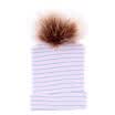 Newborn Baby Kids Boy Girl Warm Knitted Beanie Hat Fur Pom Bobble Crochet Cap