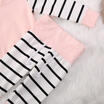 Cute Newborn Toddler Baby Girls Hoodie Stripe TopLong Pants Outfits Clothes Set