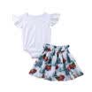 US Newborn Kids Baby Girl Outfits Clothes Set Romper BodysuitTutu Skirt Dress