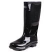 Pull back rain boots men&39s high tube waterproof anti-skid shoes shoes outdoor shoes sets of shoes HXL818 black high tube 42 yards