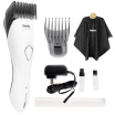RIWA RE-3201 Professional Electric Clipper Waterproof Adjustable Positioning Comb White