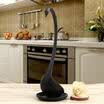 Cute Swan Soup Ladle WhiteBlack Design Upright Swan Spoon Kitchen Saucer CA