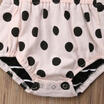 US Newborn Baby Girl Polka Dot Vest Romper Bodysuit Jumpsuit Outfit 2Pcs Sunsuit