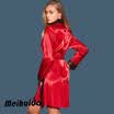 Sexy Lingerie Women Silk Lace Robe Dress Babydoll Nightdress Nightgown Sleepwea