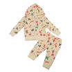 Kid Baby Girl Warm Hoodies Sweatshirt Tops Coat Outwear Long Pants Outfit Set