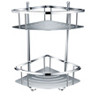 Larsd stainless steel bathroom triangular mesh bastket storage rack EV1027