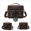 135 Inch Men Vintage Leather Messenger Shoulder Bag Business Laptop Briefcase Handbag Retro Satchel Crossbody Pack