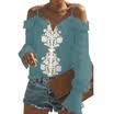 Fashion Women Ladies Boho Off Shoulder Casual Shirts Loose Blouse T-Shirt Tops