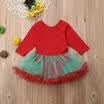 Christmas Newborn Baby Girls Romper Party Tutu Dress Bodysuit Clothes Outfits