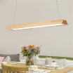 Baycheer HL487594 Contemporary White Light-Adjustable Wooden Linear Led Pendant Light 18W