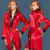 Sexy Lingerie Women Silk Lace Robe Dress Babydoll Nightdress Nightgown Sleepwear