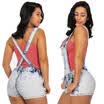 Sexy Womens Summer Jeans Jumpsuit Playsuit Denim Hot Pants Shorts Overalls