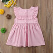 Newborn Kid Baby Girl Sister Matching Ruffled Jumpsuit Romper Dress Outfits Set
