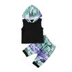 US Toddler Kids Baby Boy Hooded Tops T-shirt Shorts 2Pcs Outfits Clothes 0-24M