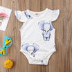 Newborn Baby Boy Girl Elephant Summer Sleeveless Romper Clothes Jumpsuit Outfits