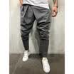 NEW Mens Track Pants Slim Cuff Trousers Sport Tracksuit Casual Plain Black Grey