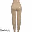 US Women Sexy PU Leather Yoga Pants Hip Push Up Workout Stretch Leggings Trouser