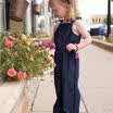 Newborn Baby Girls Denim Strap Romper Bodysuit Jumpsuit Outfits Set Clothes 1-7T