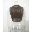 Fashion Women Summer Vest Crop Sleeveless Shirt Blouse Casual Tank Tops T-Shirt
