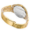 Hot Stainless Steel Band Mens Gold Tone Quartz Analog Sport Wrist Watch