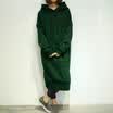 Women Long Sleeve Loose Casual Sweater Sweatshirt Sweats Hoodies Long Maxi Dress