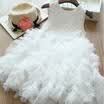 UK Toddler Kid Baby Girl Sleeveless Xmas Tulle Tutu Party Pageant Princess Dress