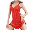 Women Sexy Sleepwear Nightgown Satin Silk Babydoll Lace Robes Sleep Dress S-XL
