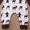 Newborn Christmas Baby Boys Girls Clothes Animal Jumpsuit Romper Bodysuit Outfit