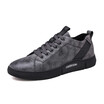 Mens Shoes Fashion Casual Leather Walking Shoes Breathable Light Shoes Slip Resistant Shoes Black Grey Size 39-44