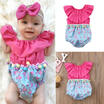 Newborn Kids Baby Girl Clothes Flamingo Romper Bodysuit Playsuit Sunsuit Outfit